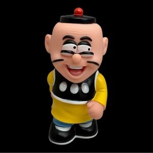 Vintage RARE 1970s Old Master Q Lao Fuzi Coin Bank Piggy Bank Chinese Hong Kong